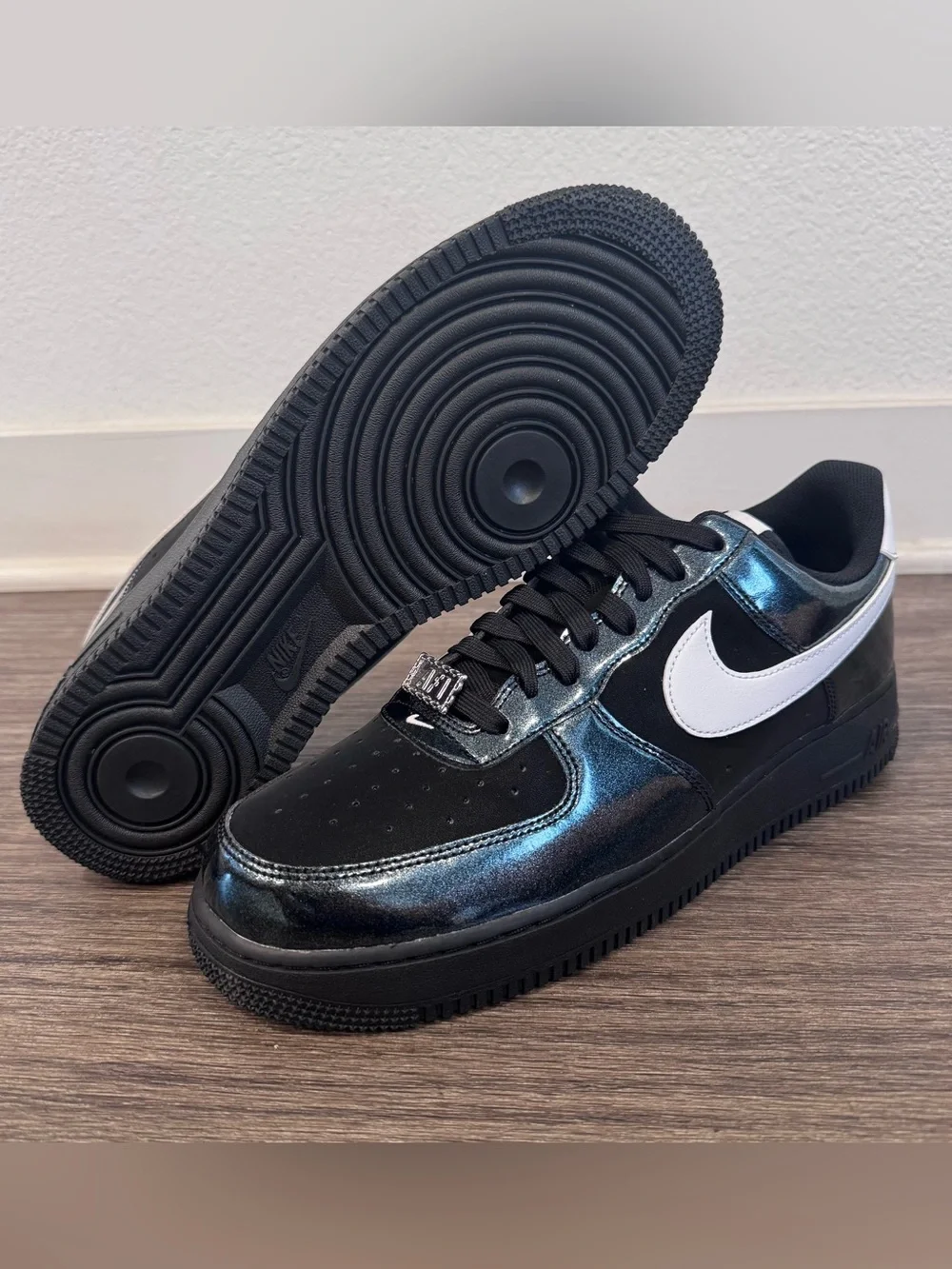 Nike Air Force 1 Low '07 LV8 Glam Rock Black White  [IB6843-001] Sz 11
